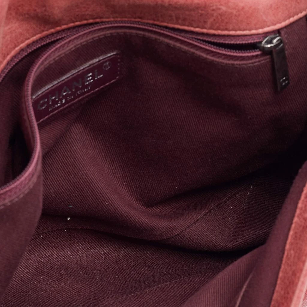 Chanel Burnt Red Quilted Suede Large Boy Flap Bag 商品