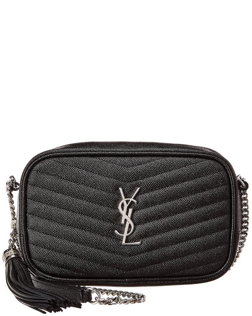 商品Yves Saint Laurent|Saint Laurent Lou Mini Matelasse Leather Crossbody, Black,价格¥9740,第1张图片