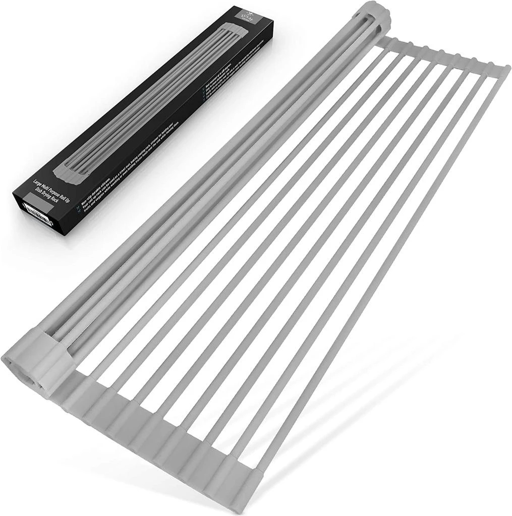 商品Zulay Kitchen|Multipurpose Roll Up Sink Drying Rack 17inches,价格¥190,第1张图片