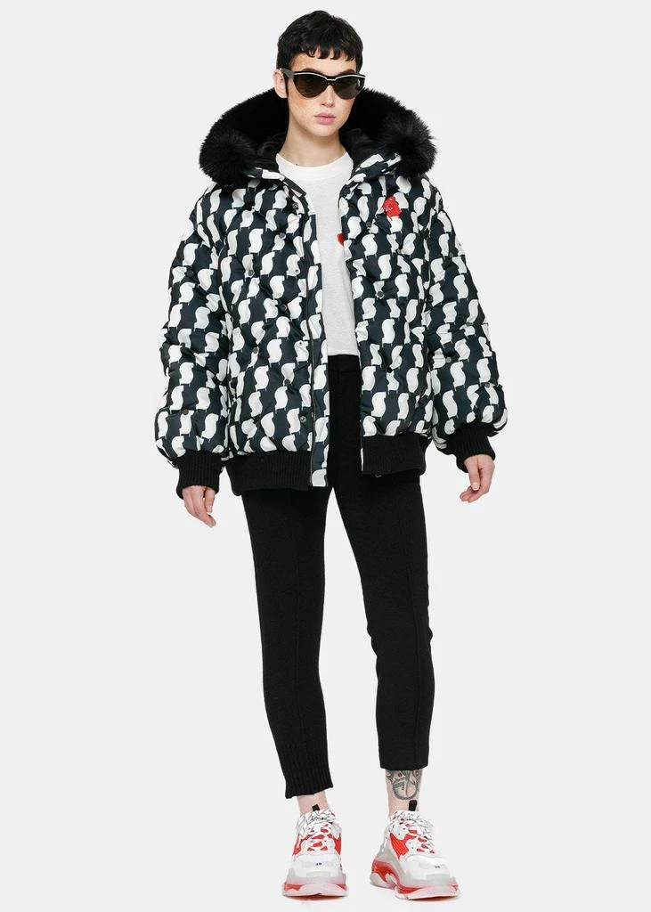 商品UNDERCOVER|Undercover Black & White Turtleneck Puffer Jacket,价格¥9397,第5张图片详细描述