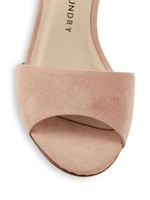 商品Chinese Laundry|Rumor Faux-Suede Block-Heel Sandals,价格¥119,第5张图片详细描述