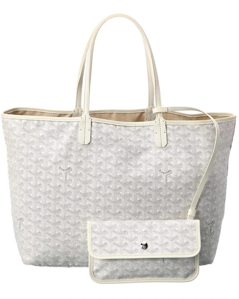 商品[二手商品] Goyard|Goyard White Goyardine Canvas St. Louis PM (Authentic Pre-Owned),价格¥13904,第2张图片详细描述