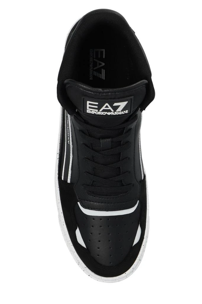 商品Emporio Armani|Ea7 Emporio Armani Round Toe Lace-Up Sneakers,价格¥890,第4张图片详细描述