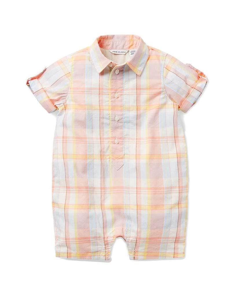 商品Janie and Jack|Baby Madras Plaid Romper,价格¥183,第1张图片