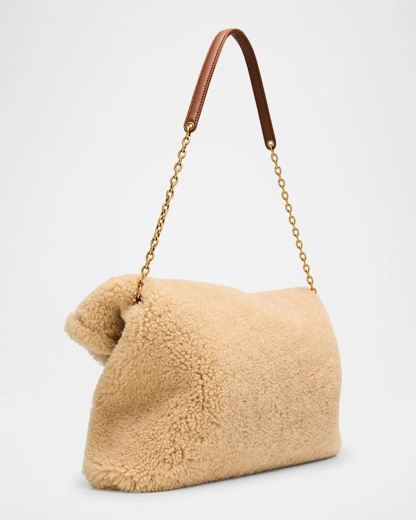 商品Yves Saint Laurent|YSL Envelope Flap Shoulder Bag in Shearling,价格¥17610,第3张图片详细描述