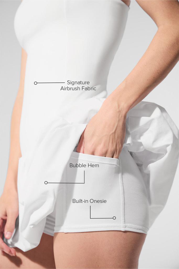 Alo Airbrush Love Match Tennis Dress - White - Dresses & Skirts
