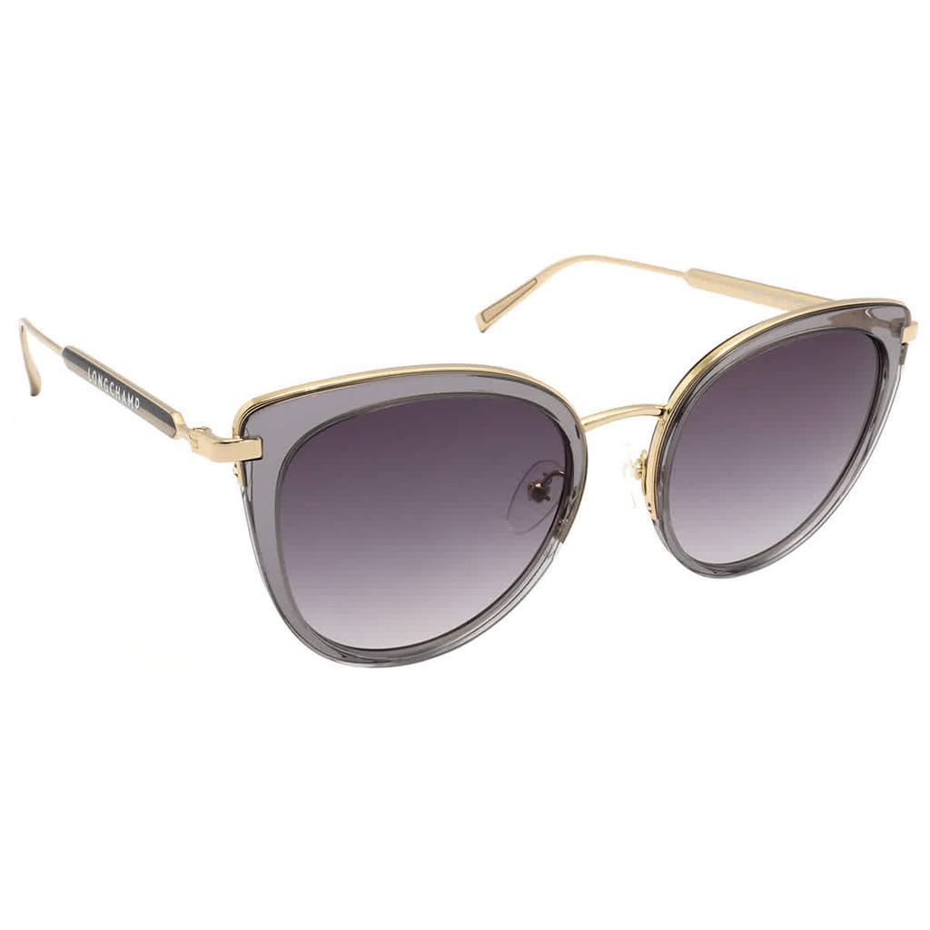 商品Longchamp|Longchamp Grey Gradient Square Ladies Sunglasses LO661S 036 53,价格¥276,第1张图片