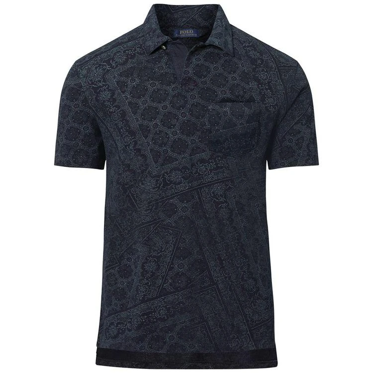 商品Ralph Lauren|Men's Classic-Fit Featherweight Printed Polo Shirt,价格¥301,第5张图片详细描述