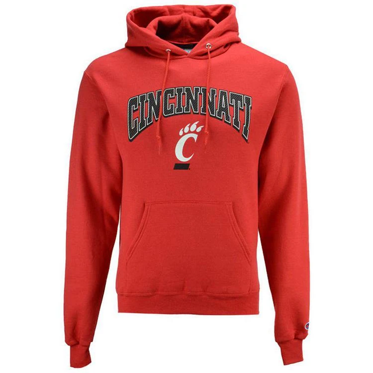 商品CHAMPION|Men's Cincinnati Bearcats Arch Logo Hoodie,价格¥193,第1张图片