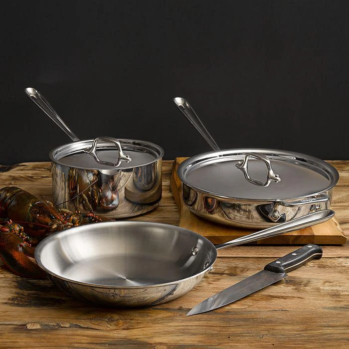 商品All-Clad|Stainless Steel 5-Piece Cookware Set,价格¥2991,第1张图片详细描述