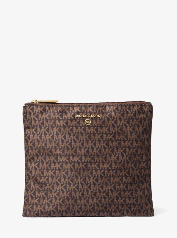Jet Set Travel Large Signature Logo Print Woven Tote Bag 商品