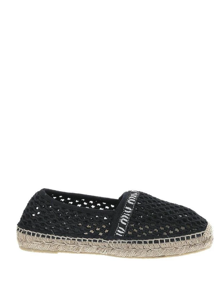 商品Miu Miu|Black Espadrilles,价格¥3178,第1张图片