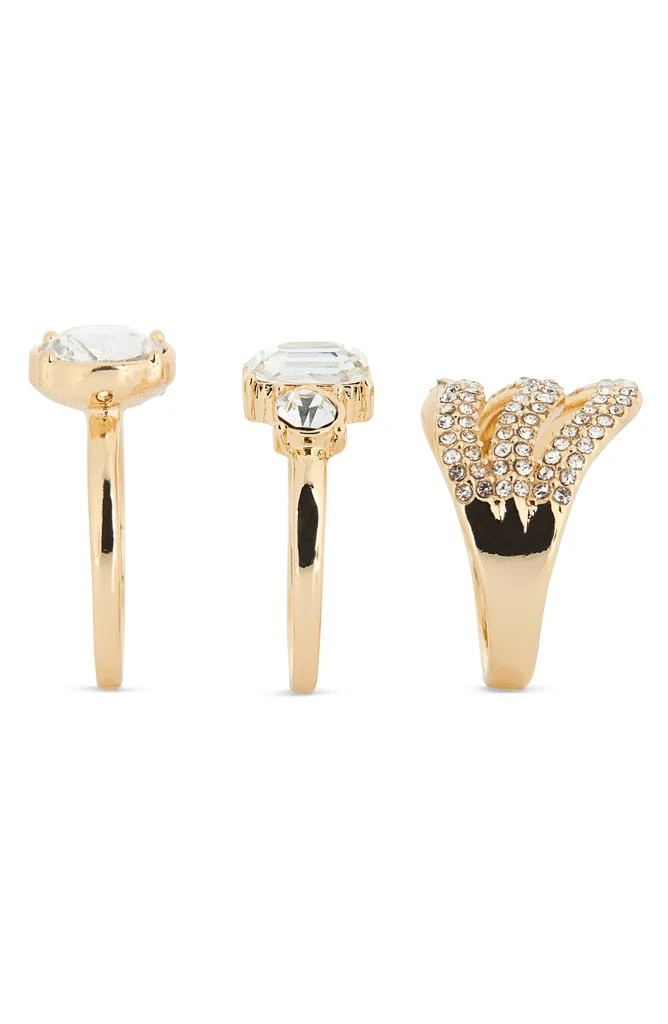 商品Nordstrom|Set of 3 Crystal Embellished Rings,价格¥34,第2张图片详细描述