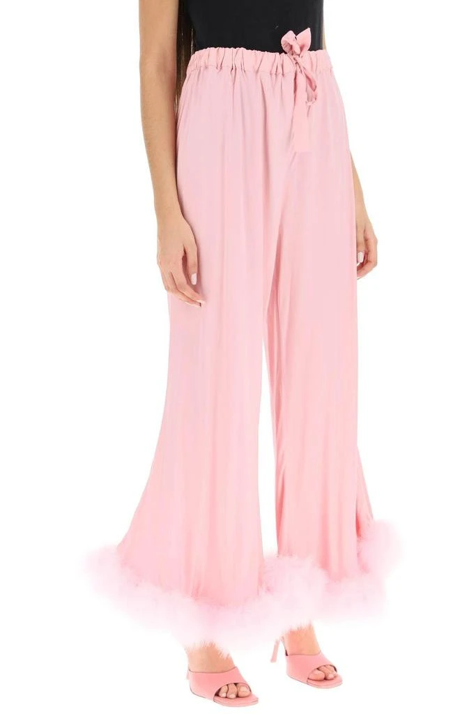 商品Sleeper|'BOUDOIR' PAJAMA PANTS WITH FEATHERS,价格¥652,第3张图片详细描述
