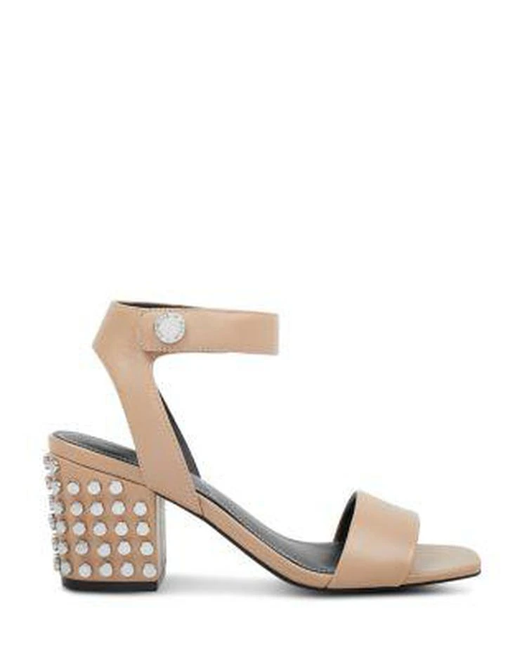 商品KENDALL & KYLIE|KENDALL and KYLIE Women's Sophie Studded Leather Block Heel Sandals,价格¥393,第2张图片详细描述