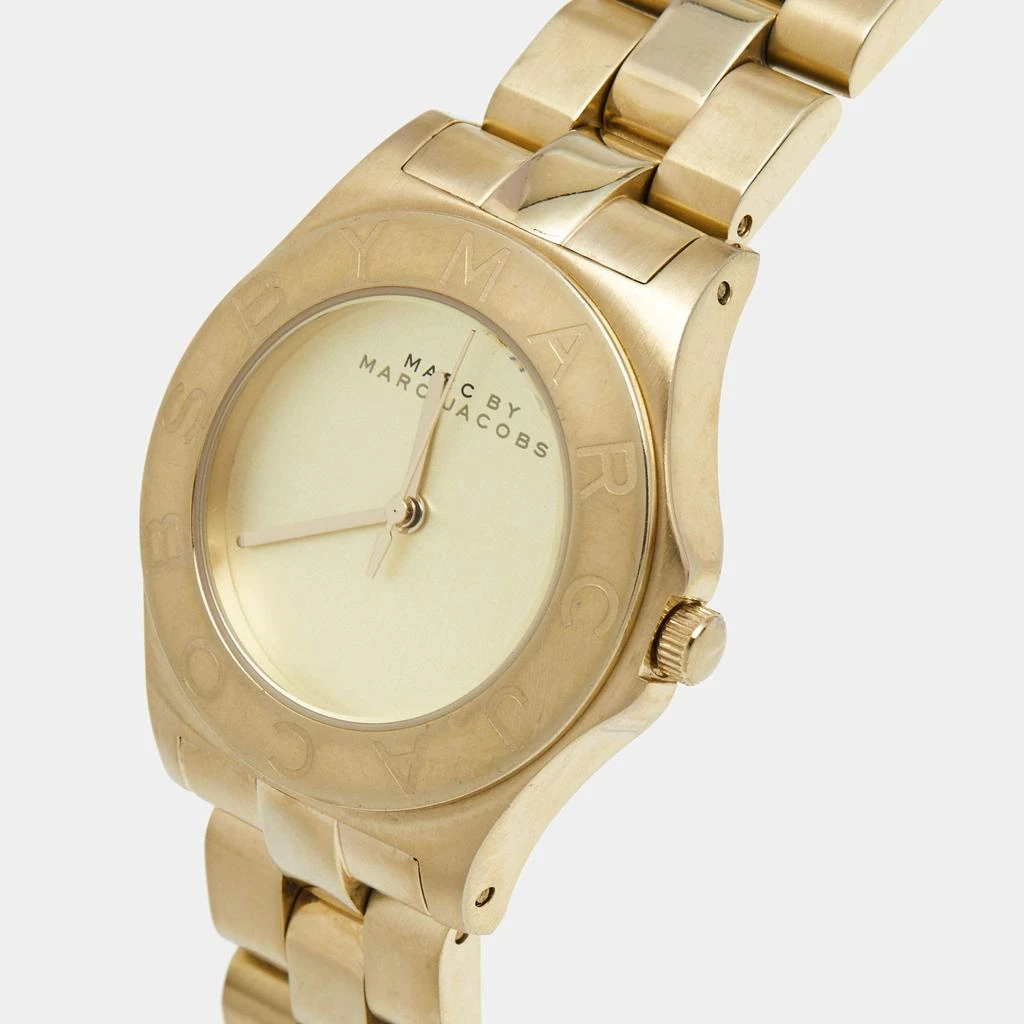 商品[二手商品] Marc Jacobs|Marc by Marc Jacobs Champagne Gold Plated Stainless Steel Blake MBM3126 Women's Wristwatch 36 mm ,价格¥1039,第3张图片详细描述