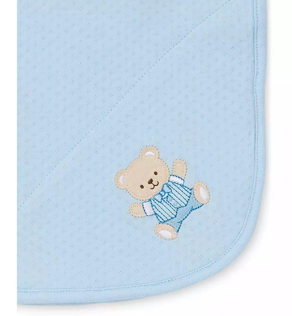 商品Little Me|Baby Boys Cute Embroidered Bear Cotton Blanket,价格¥98,第2张图片详细描述