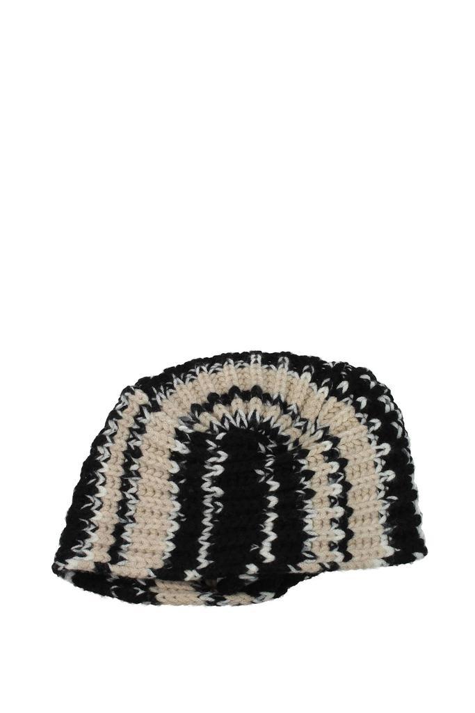 商品Missoni|Hats Virgin Wool Black Beige,价格¥834,第4张图片详细描述