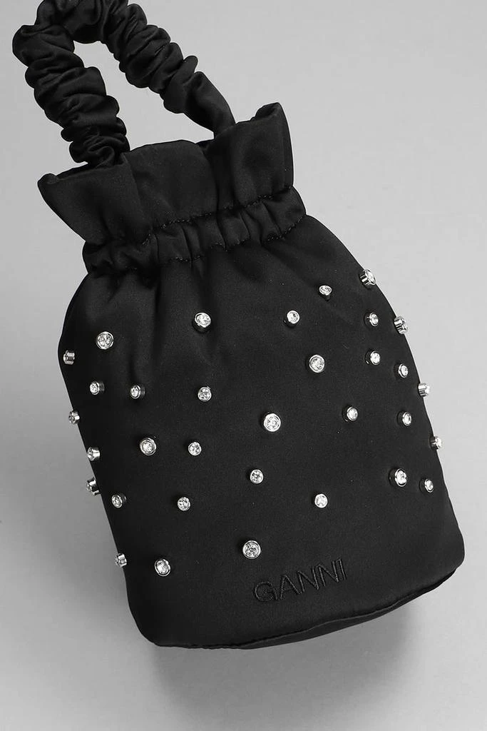 商品Ganni|Ganni Hand Bag In Black Polyester,价格¥1495,第4张图片详细描述