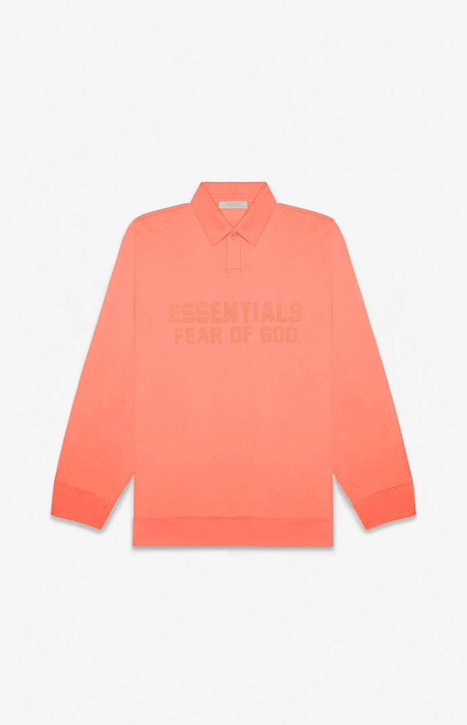 商品Essentials|Women's Coral Long Sleeve Polo Sweatshirt,价格¥538,第1张图片