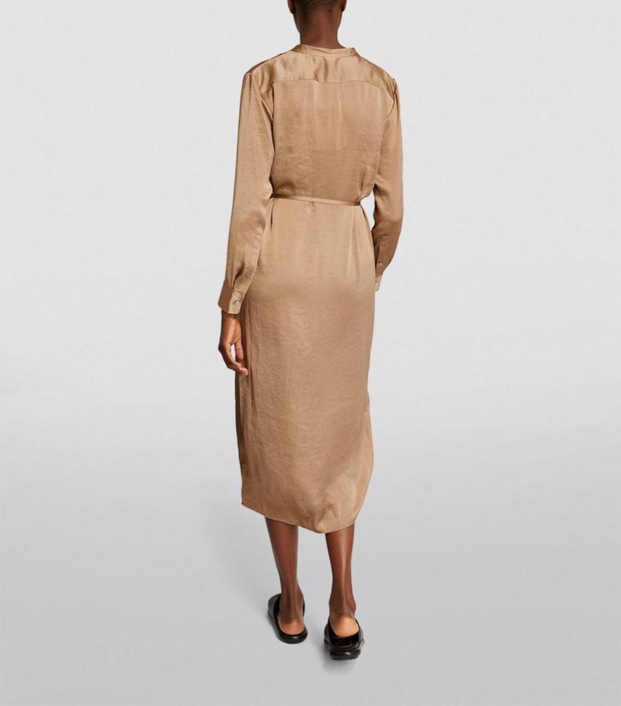 Satin Belted Midi Dress商品第3张图片规格展示