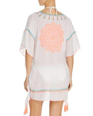 商品Surf Gypsy|Embroidered Poncho Swim Cover-Up,价格¥399,第2张图片详细描述