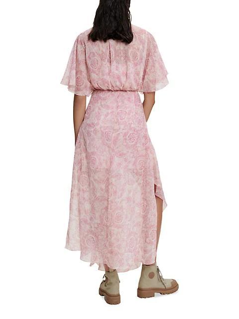 商品Maje|Rifal Sheer Paisley Dress,价格¥1858,第5张图片详细描述