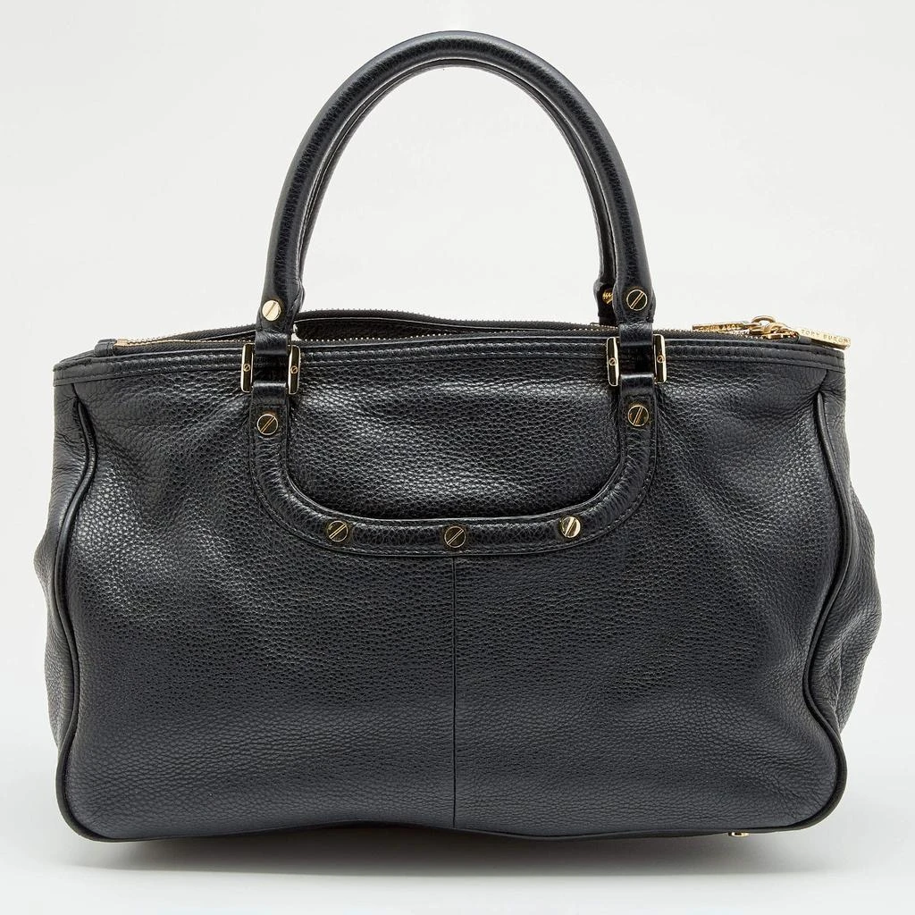 商品[二手商品] Tory Burch|Tory Burch Black Leather Logo Amanda Tote,价格¥997,第4张图片详细描述