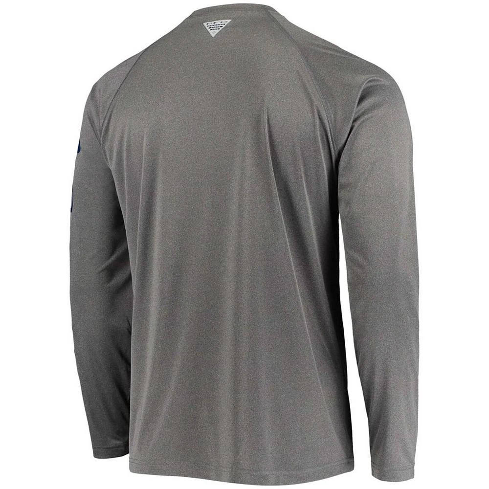 商品Columbia|Men's Charcoal Michigan Wolverines PFG Terminal Tackle Omni-Shade Long Sleeve T-shirt,价格¥332,第3张图片详细描述