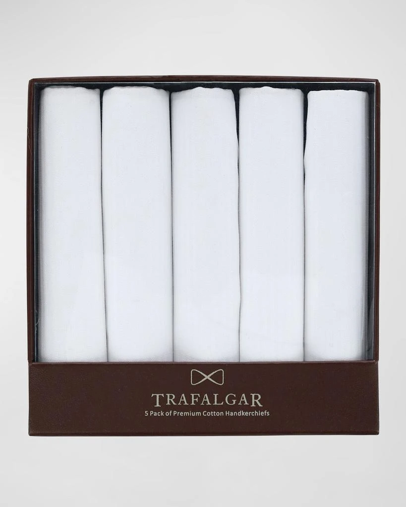 商品Trafalgar|Men's 5-Pack Premium Cotton Handkerchiefs, Boxed Gift Set,价格¥311,第1张图片