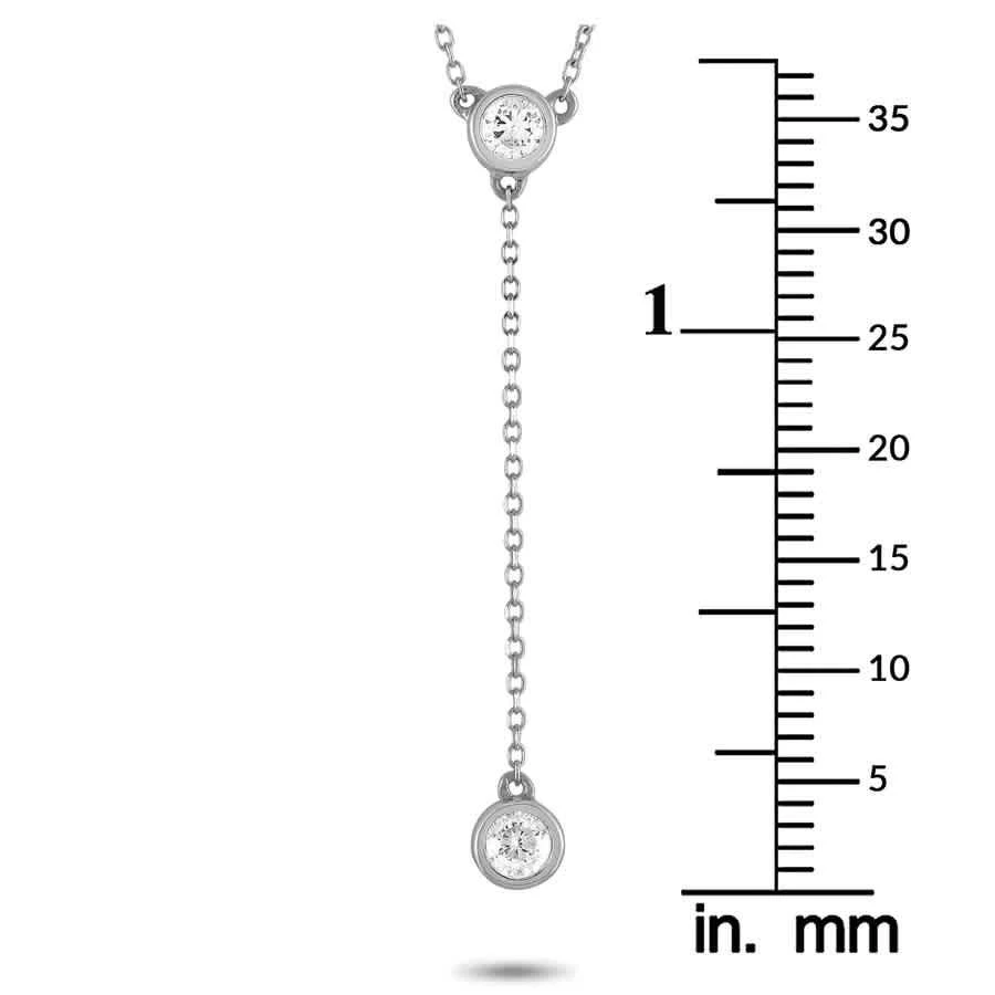 商品LB Exclusive|14K White Gold 0.20ct Diamond Necklace,价格¥3193,第3张图片详细描述