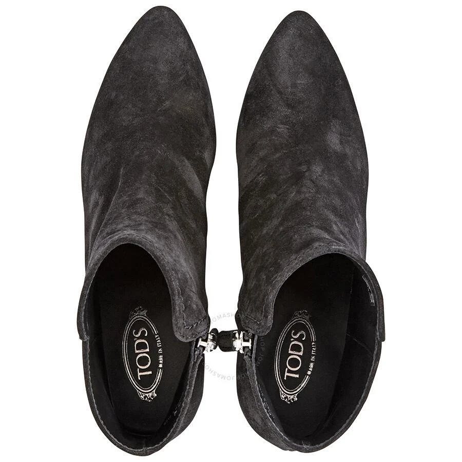 商品Tod's|Ladies Suede Wedge Bootie in Black,价格¥975,第3张图片详细描述