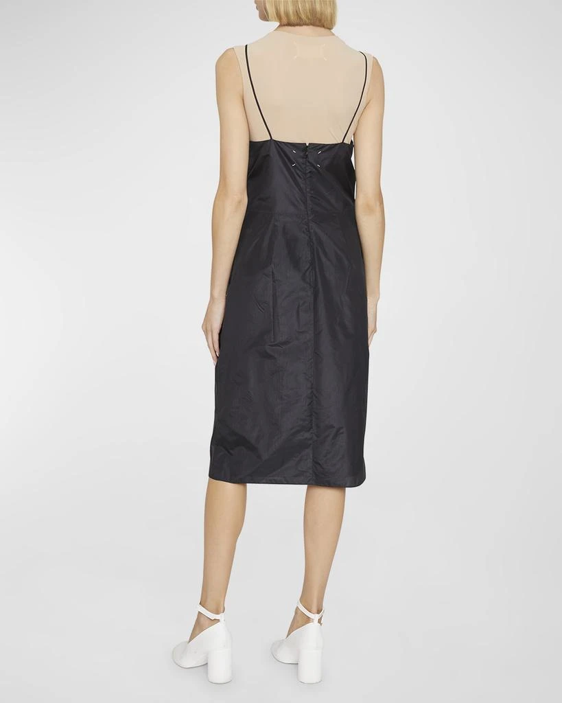 商品MAISON MARGIELA|Gathered Bow Silk Midi Dress,价格¥6684,第4张图片详细描述