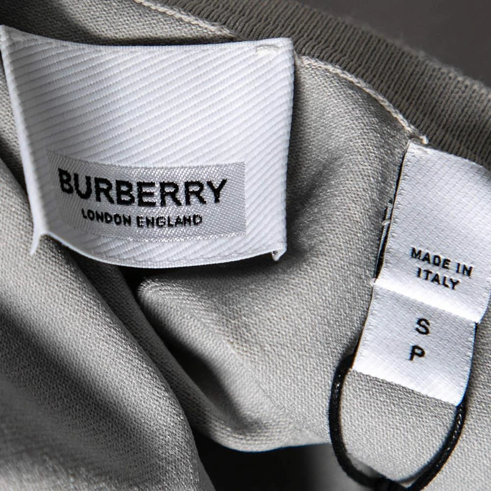 Burberry Grey Animalia Printed Silk & Knit Bodysuit S 商品