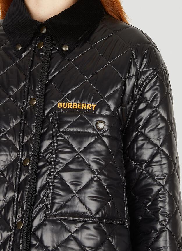 Quilted Jacket in Black商品第5张图片规格展示