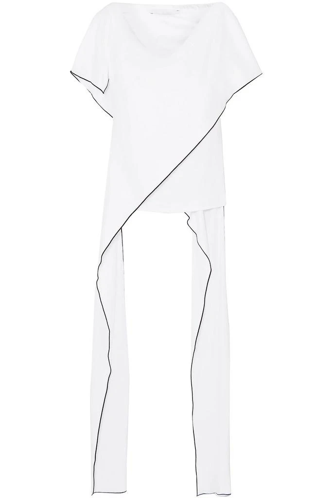 商品ROSETTA GETTY|Wrap-effect cady top,价格¥2448,第1张图片