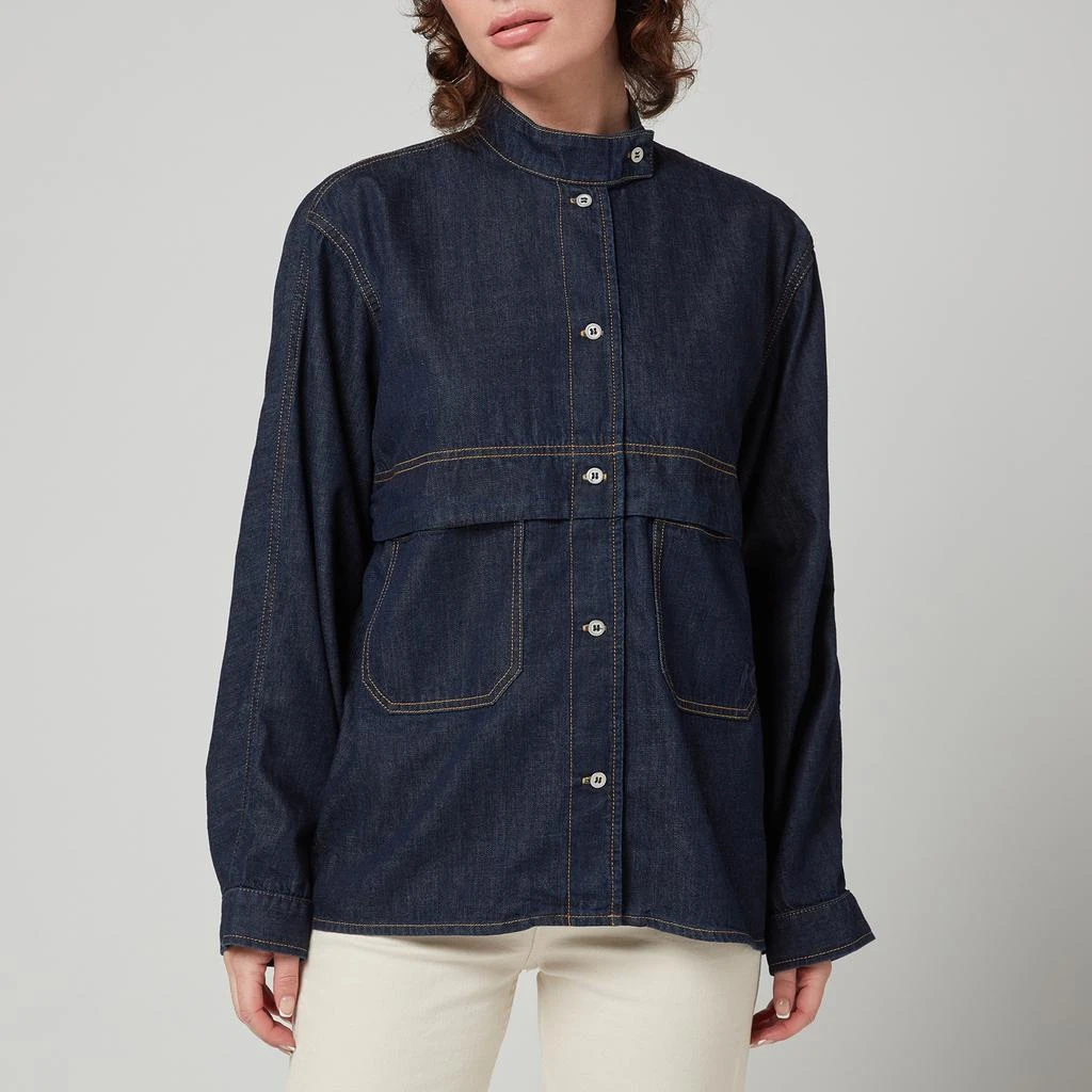 商品Kenzo|KENZO Women's Denim Shirt - Ink,价格¥885,第1张图片