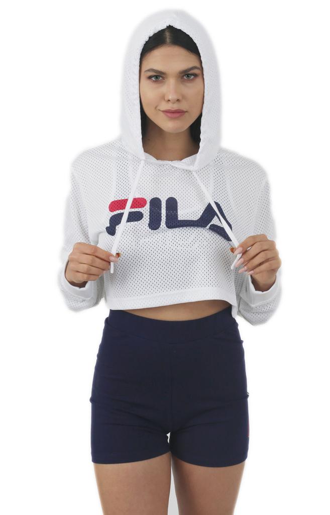 Noemi Crop Pullover Hoodie - White商品第4张图片规格展示