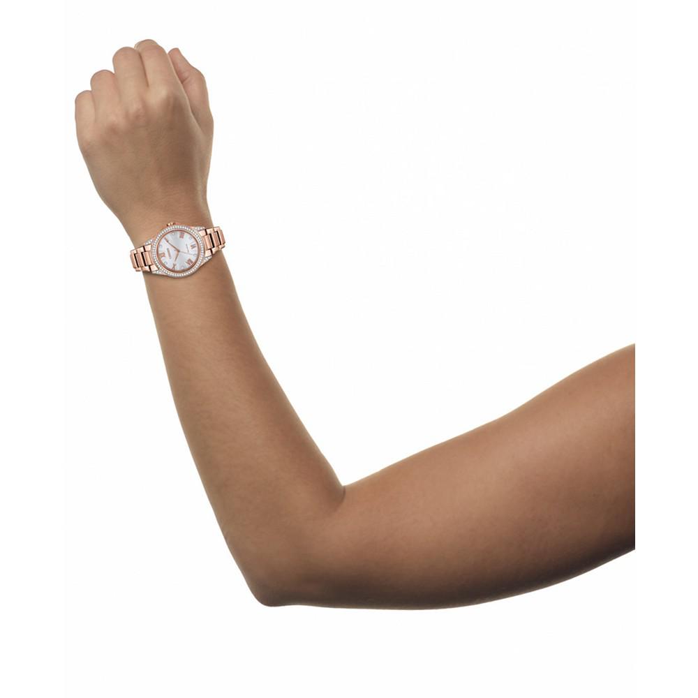 Drive From Eco-Drive Women's Rose Gold-Tone Stainless Steel Bracelet Watch 34mm商品第2张图片规格展示