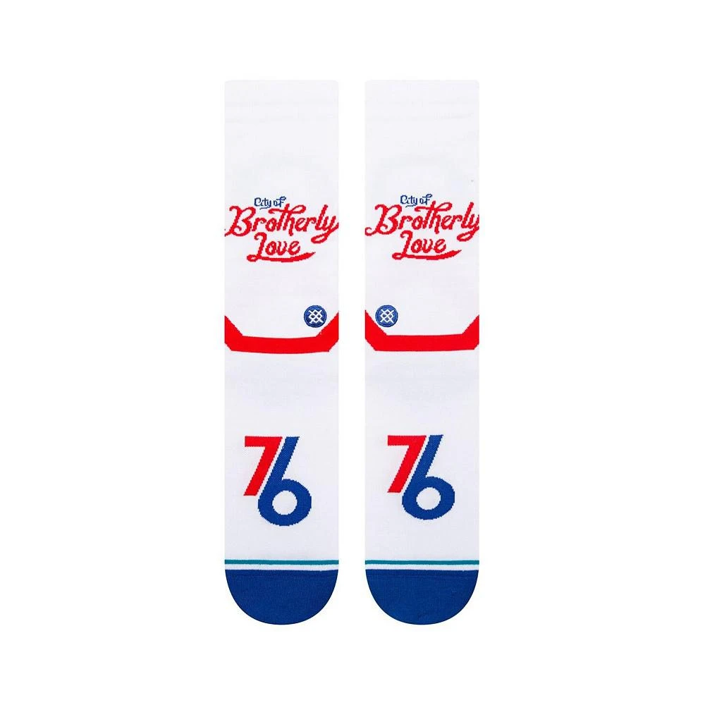 商品Stance|Men's Philadelphia 76Ers 2022/23 City Edition Crew Socks,价格¥151,第2张图片详细描述