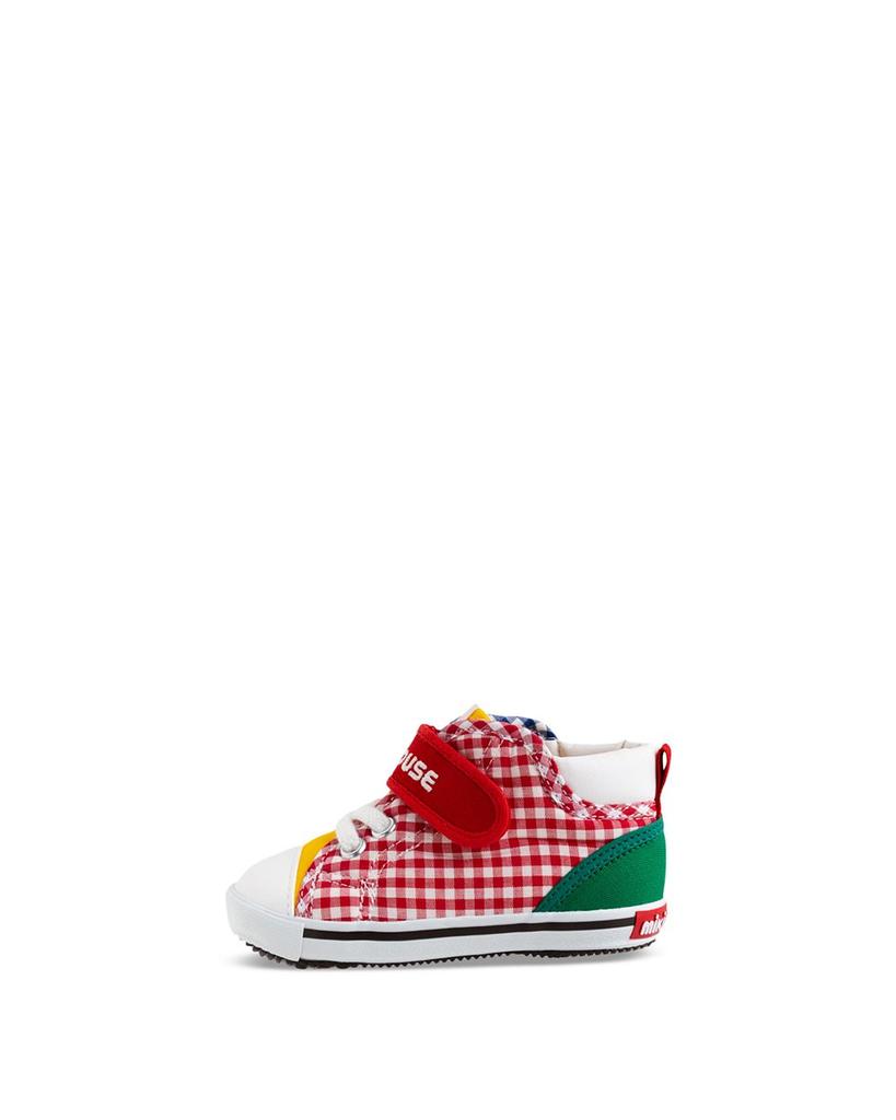 Unisex Patchwork Gingham High Top Second Shoes - Walker, Toddler商品第8张图片规格展示