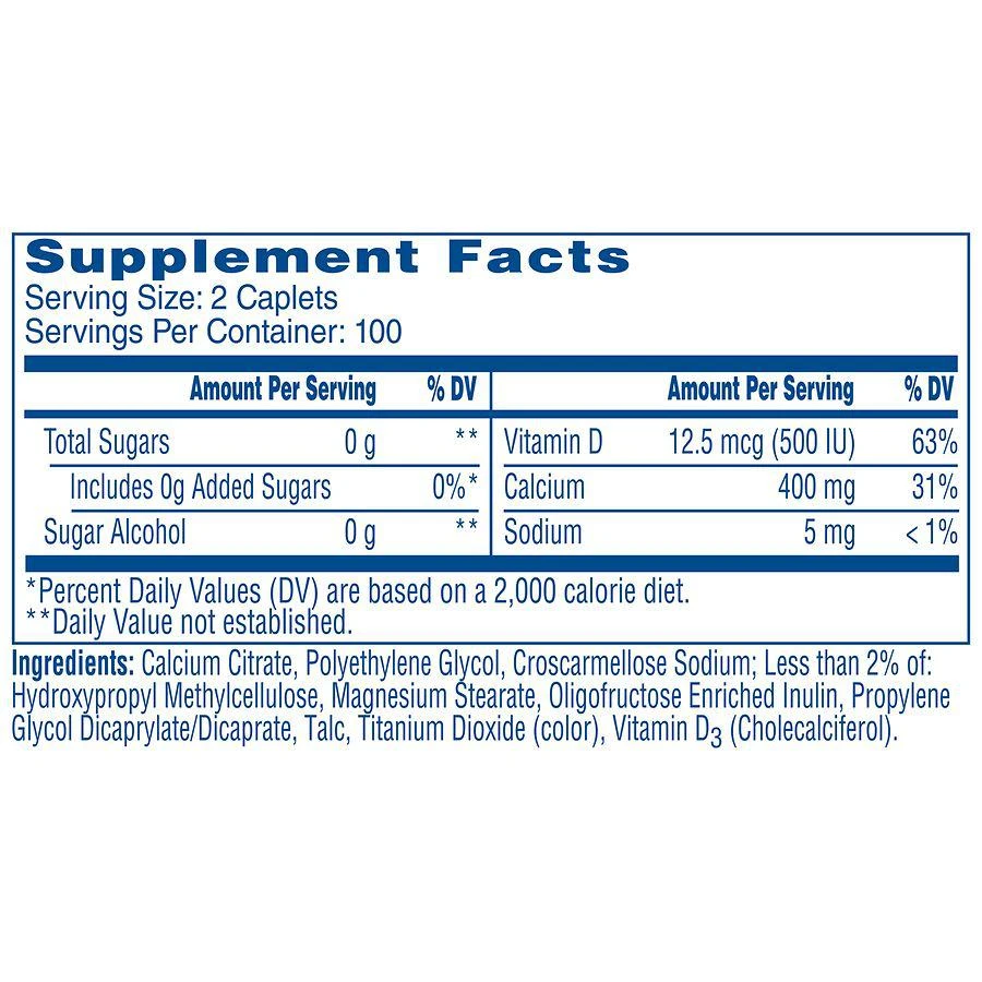 商品Citracal|With Vitamin D3, Caplets,价格¥133,第3张图片详细描述