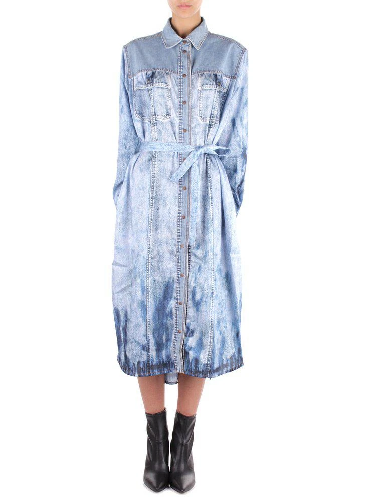 商品Diesel|Diesel Belted Waist Button-Up Dress,价格¥1817,第1张图片