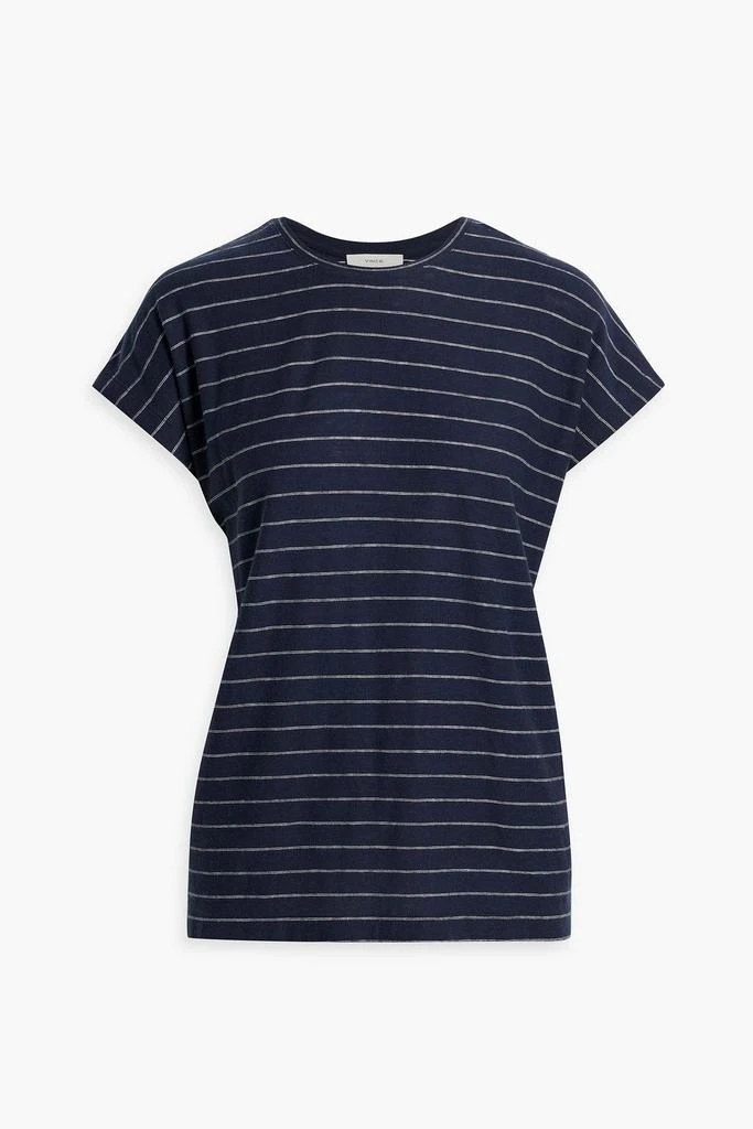 商品Vince|Striped brushed cotton T-shirt,价格¥413,第1张图片