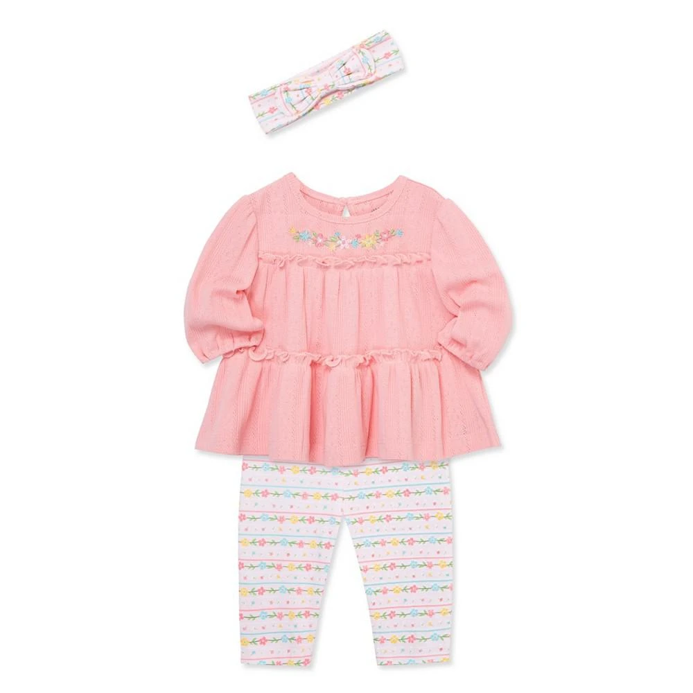 商品Little Me|Baby Girls Garland Tunic Set with Headband,价格¥210,第3张图片详细描述