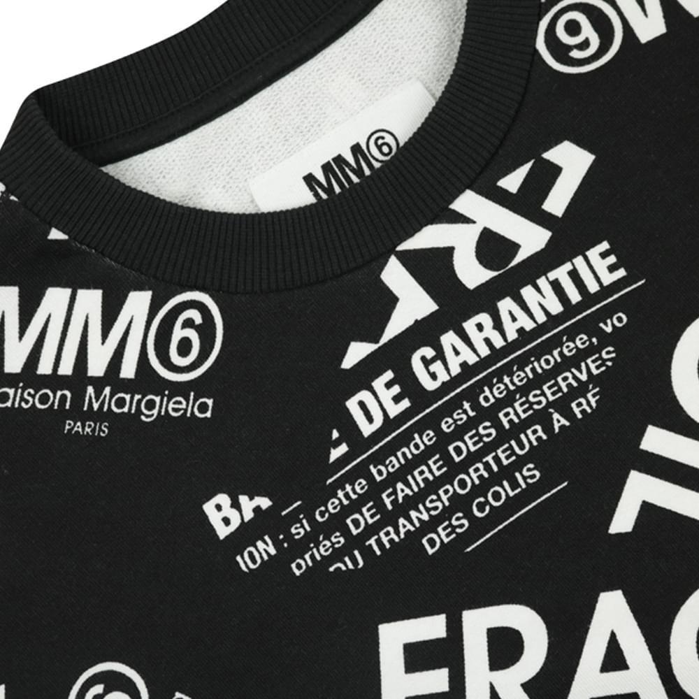 商品MAISON MARGIELA|Fragile Print Black Sweatshirt,价格¥502,第1张图片