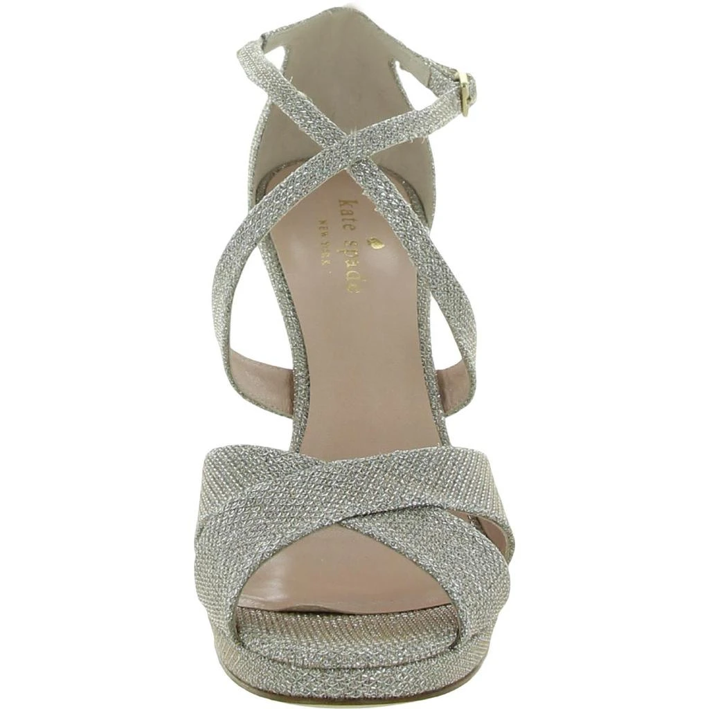 Kate Spade New York Womens Frances Metallic Ankle Strap Heels 商品