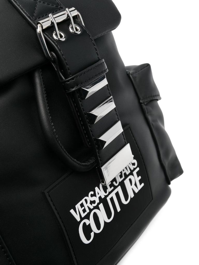 Versace Jeans Women's  Black Polyester Backpack商品第5张图片规格展示