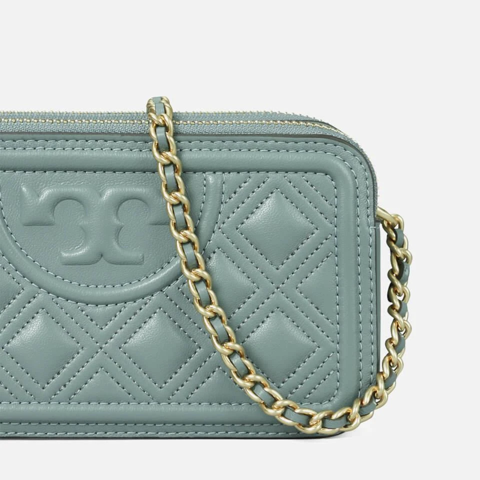 商品Tory Burch|Tory Burch Women's Fleming Double-Zip Mini Bag - Arctic,价格¥1815,第3张图片详细描述