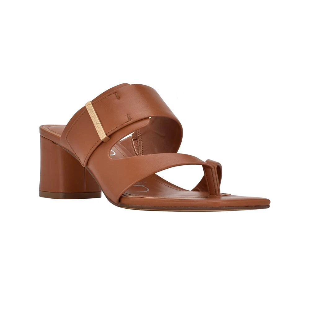 商品Calvin Klein|Women's Briella Block Heel Dress Sandals,价格¥372,第1张图片